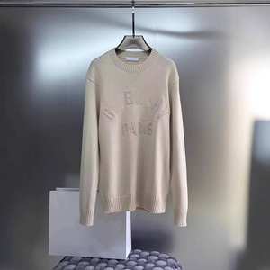 Commerce extérieur ODM Gvc Automne/Hiver Nouveau style Pull unisexe à manches longues en coton avec broderie en cristal tridimensionnelle et patchwork - Product Image 2