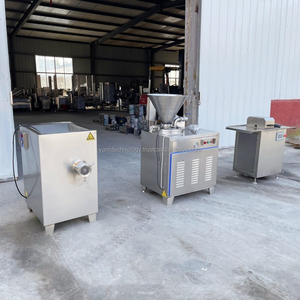 <b>Sausage</b> Stuffing Tying Filling Filler Meat Product <b>Making</b> <b>Machines</b> Automatic <b>Sausage</b> Enema Salami Stuffer Maker Stainless Steel - Product Image 5