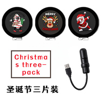 Projecteur USB, lumière d'Halloween, veilleuse de Noël, projecteur de scène rotatif pour éclairage décoratif mural et de plafond
