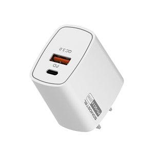 Port USB Somostel <span class=keywords><strong>PD</strong></span> 20W chargeur mural de téléphone portable <span class=keywords><strong>Q</strong></span>.C3.0 charge rapide prise américaine ABS mat chargeurs de voyage adaptateur blanc - Product Image 2