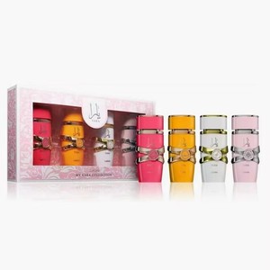 Coffret Cadeau 5 Pièces Eau de Parfum pour Femme <span class=keywords><strong>Asad</strong></span> & Yara, Style Moyen-Orient Dubaï, Taux de Parfum Élevé 12-18%, Taille Standard, Rose Orchidée - Product Image 2