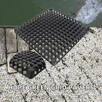 Grille de drainage alvéolée en PEHD, dalles de gazon en plastique emboîtables pour allées, parkings et aménagements extérieurs
