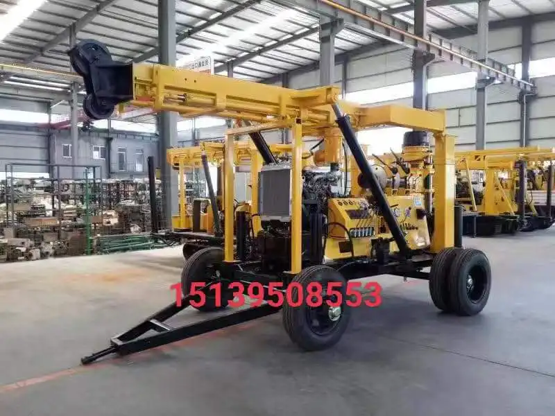 Portable Crawler Type Drilling Artesin Wells 200m Water Well Drilling Machinery For Sale XYD-200