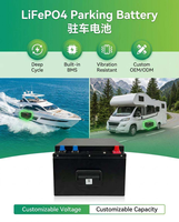Batterie LiFePO4 au phosphate de fer et de lithium intelligente 24V 324Ah, haute capacité, empilable, à décharge profonde, avec BMS et application Bluetooth
