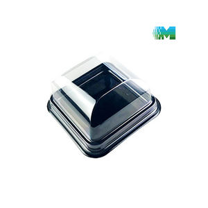 Топ промо надежная прозрачная 9,5 для торта * 9,5*4,5 см держатель Компактная витрина для выпечки яркая пластиковая коробка для торта - Product Image 2