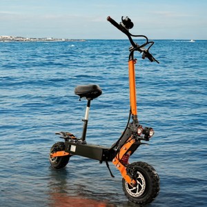 Trottinette électrique pliable réglable en hauteur 11 pouces, 6000W, 60V, batterie lithium 30AH, autonomie 35-40 miles, pour adultes, en stock aux États-Unis - Product Image 1