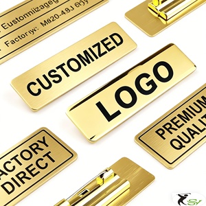 Placa de metal con logotipo personalizado para bolsos, etiqueta de marca para horno, placa de identificación, etiqueta de nombre - Product Image 6