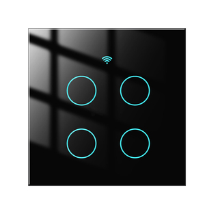Eléctrico EN EE. UU. AU Estándar Google Alexa Home 4 Gang <span class=keywords><strong>1</strong></span> Way <span class=keywords><strong>Smart</strong></span> WIFI Touch Switch - Product Image 3