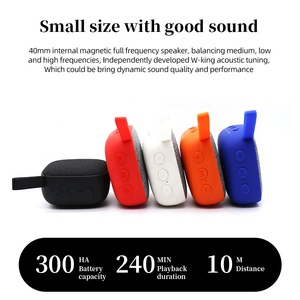 Outdoor Subwoofer <strong>Mini</strong> Portable Wireless <strong>Speaker</strong> Bass <strong>Speaker</strong> With Led Flashing Colorful Metal Battery Usb Plastic RGB 2 Hours - Product Image 6
