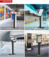 SF-2202 affichage debout de support de kiosque en métal de plancher d'écran de visualisation de kiosque de 21.5 ou 27 pouces