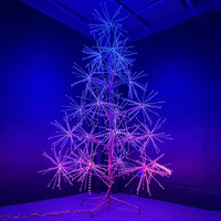 Outdoor LED Weihnachts-Feuerwerk Baum-Themenbeleuchtung IP53 PVC-Material Fernbedienung 6000K Tageslicht Hochzeit Heimdekoration