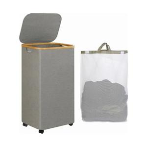 Bolsa de Almacenamiento Multifuncional Plegable de Dos Niveles con Tapa, Bolsillo Interior, Material de Tela Oxford y PP, Duradera, para Baño - Product Image 1