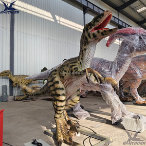Robot realista con control remoto, estatua de <span class=keywords><strong>Velociraptor</strong></span>, tamaño de Parque Jurásico para exposición de dinosaurios - Product Image 4