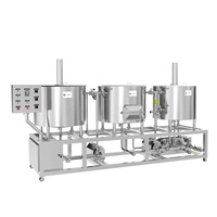 Système de brasserie micro de 250 L à prix d'usine, équipement de brassage en acier inoxydable à 3 cuves, solution de brassage complète