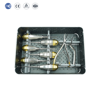 Ensemble d'instruments dentaires vétérinaires en acier inoxydable pour chats et chiens, élimination du tartre, extraction dentaire, chirurgie buccale, outils manuels