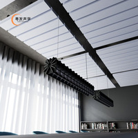 Panneaux acoustiques suspendus en feutre PET Horizon, modernes, écologiques, insonorisants, de plusieurs tailles, pour auditorium, salon