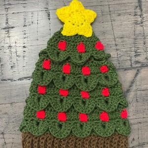 Gorro de Punto Navideño 2025, Gorro Decorativo de Santa Claus para Fiestas, con Pompón y Estampado Digital - Product Image 4