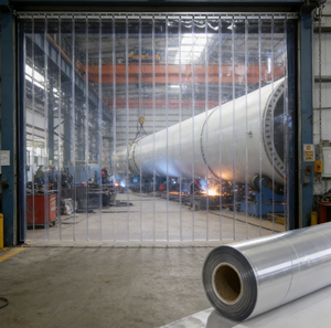 BOTHWIN AS/NZS ISO 25980 Rideau de sécurité en PVC pour <span class=keywords><strong>la</strong></span> soudure, idéal pour les entrées <span class=keywords><strong>des</strong></span> zones de soudure dans les usines de fabrication de tours éoliennes - Product Image 1