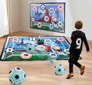 100cm Outdoor Training Sports Football Soccer Kids Toys Set With Score Mat Football Cloth Goals Sticky <b>Ball</b> - Product Image 2