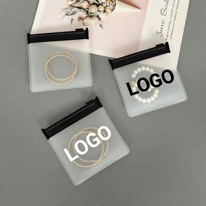 Bolsas de Joyería con Cierre Personalizadas, Bolsas de Joyería Transparentes de PVC, Bolsas de Almacenamiento a Prueba de Polvo para Anillos, Pendientes y Collares - Product Image 1