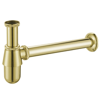 Siphon de vidange de lavabo en laiton de haute qualité, salle de bain, toilette, évier, filtre, bouteille, piège en T, Siphon