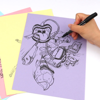 Papier coloré multi-usage Foska double face 80 g/m² 20 lb 250 feuilles A4, papier d'imprimante couleur intense