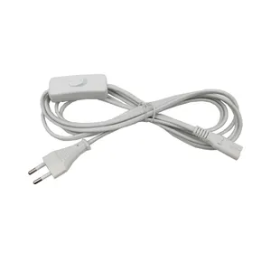 2.5A European power cord with 303 switch for LED light/ lamp