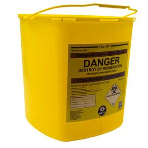 حاوية أدوات حادة طبية بحجم كبير 22.7 لتر حاويات أدوات حادة بلاستيكية سريرية - Product Image 3