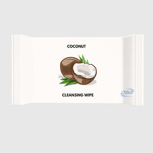 Lenços Umedecidos Descartáveis Personalizados em Não-Tecido com Aroma de Coco em Sachê Individual para Uso Doméstico - Product Image 2