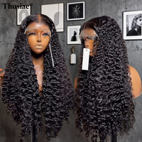 Perruque en cheveux vierges bruts bouclés pixie birmans en gros, cuticules alignées, sans colle, perruques en cheveux humains, dentelle frontale, cheveux bruts, perruques bouclées crépues
