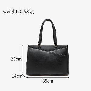 Fashion Carry On Ladies 15.6 Inch Laptop Tote Bag Waterproof Leather Computer Bags Women Business Office Work Bag <strong>Briefcase</strong>