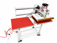 Presse à chaud pneumatique haute pression à double poste de travail, petite machine de transfert thermique pour logos et étiquettes