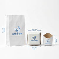 Emballage pour mini-burgers, boîte alimentaire personnalisée, combo sandwich, œuf, toast, café, gobelet, plateau en papier, emballage en gros