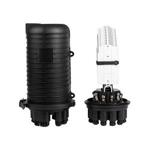 ערכת סיב אופטי FTTH, קופסת סגירה אנכית לחיבור סיבים 288 גידים, מחומר PP, חיצונית, עמידה למים בתקן IP68, כיפתית, כניסה/יציאה <span class=keywords><strong>2</strong></span>:8 - Product Image 1