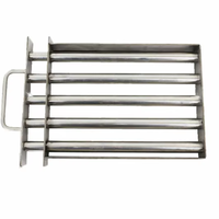 Grille magnétique industrielle de séparation pour poudre, 12000 Gauss, 400x400mm, facile à nettoyer