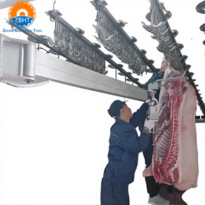 Équipement d'abattage automatique de porcs à bras mécanique et roulements motorisés, en acier inoxydable 304, haute capacité 200-300 carcasses par heure - Product Image 1