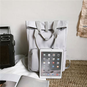 Sac à dos à enroulement personnalisé pour femmes et hommes, sac à dos en toile personnalisé - Product Image 3