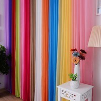 Rideau en tulle polyester translucide moderne de couleur unie Musea, anti-poussière, personnalisable pour fenêtre, chambre à coucher, salon