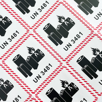 Etiquetas de advertencia de seguridad personalizadas Pegatinas Etiquetas frágiles Impresión con protección UV