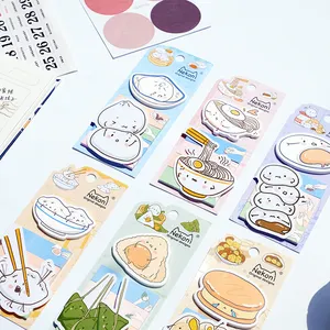 Nekoni Leuke Memo Note Memo Pad Kawaii Traditionele Voedsel Afbeelding Zelfklevende Notitieblokken Papier Index Bookmark Hot Koop sticky Notes Pad