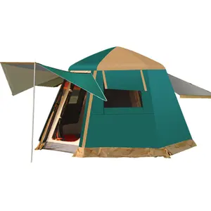 防水户外家庭沙滩简易设置即时野营帐篷弹出式屋顶露营旅行帐篷