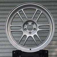Rines Clásicos de Aleación Forjada, Diseño Multirradio Cóncavo Profundo, Color Plata, 5x114.3, Ligeros, Suministro al por Mayor para Talleres de Tuning
