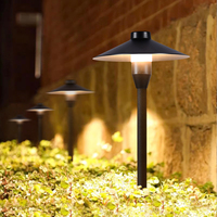 Lampe champignon LED étanche en aluminium pour jardin extérieur, cour, pelouse, villa, paysage, éclairage IP65 Plug-In AC/DC Power Supply