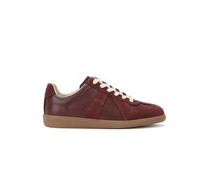 Zapatillas deportivas Trainer Gats Black Gum Low MM6 Classic de cuero vacuno suave, color blanco, gris, <span class=keywords><strong>nude</strong></span>, informales, para hombre y mujer - Product Image 3