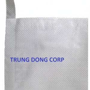 Sacs tissés en PP à fond thermoscellé avec l'usine Starlinger du Vietnam de technologie pour l'emballage d'exportation de nourriture d'engrais d'alimentation de riz - Product Image 1