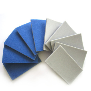<span class=keywords><strong>Lija</strong></span> de espuma cuadrada azul de 58*100mm para uso en húmedo o seco, hoja de esponja de lijado de doble cara con flocado para pulido de coches, metal, madera y paneles de yeso. - Product Image 2