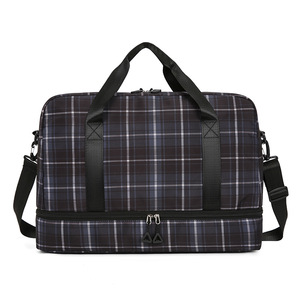 Nouveau Sac de Voyage Portable Unisexe Léger et Imperméable, Grande Capacité, Extensible, avec Compartiment Séparé pour Chaussures et Vêtements Secs/Humides - Product Image 3
