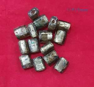 Healing Stone for Jewelry Making Customized Size Natural Crystal <b>Silver</b> Cotted Gemstone <b>Beads</b> DIY Earring Inlay Accessories - Product Image 1