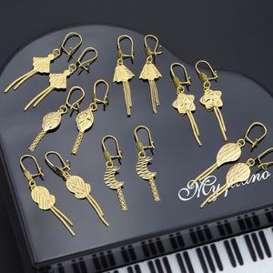 Boucles d'oreilles pendantes plaquées or 24 carats de haute qualité JXX pour femmes, bijoux de mode pour diverses occasions - Product Image 2