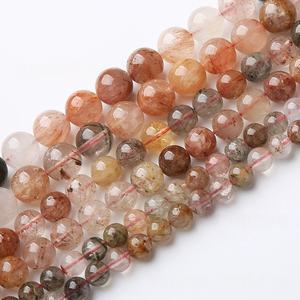 2025 vente chaude perles de <span class=keywords><strong>pierre</strong></span> <span class=keywords><strong>naturelle</strong></span> couleur mélangée rouge vert cheveux cristal 6-10mm perles clairsemées coloré <span class=keywords><strong>plaquette</strong></span> Bracelet collier - Product Image 2